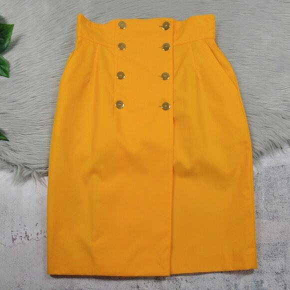 ESCADA Vintage High Waist Sailor Pencil Skirt Women’s 38 US Size 8 - Picture 1 of 12